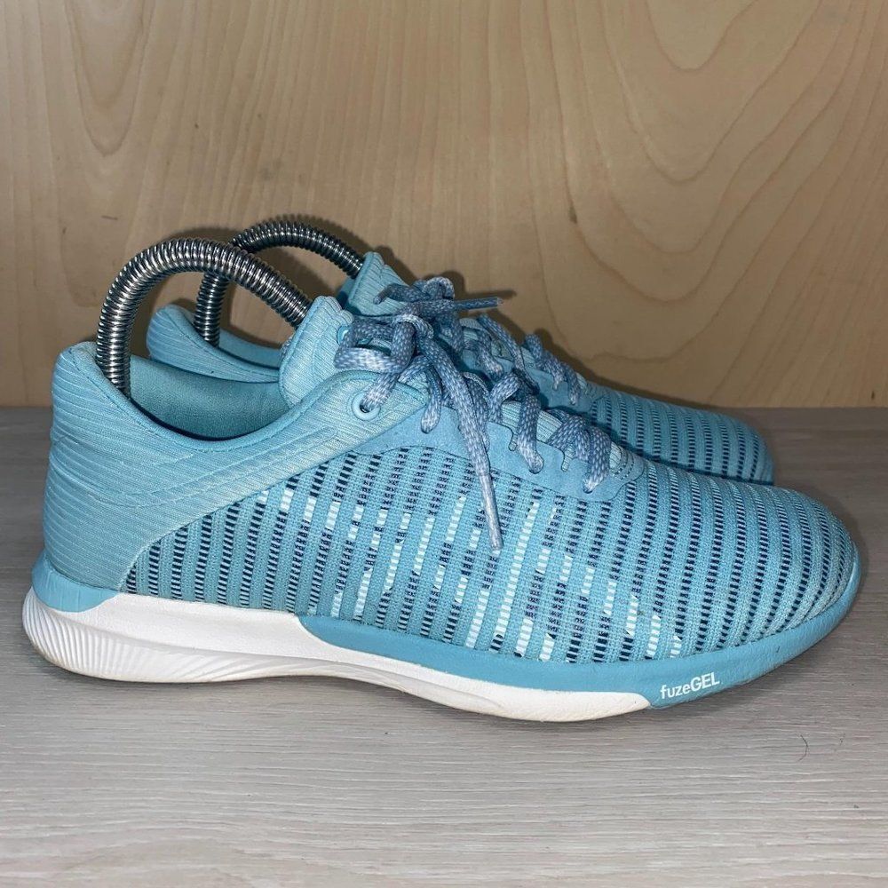 ‎Asics FuzeX Adapt T885N Porcelain Blue Women's 6.5 - Picture 3 of 10